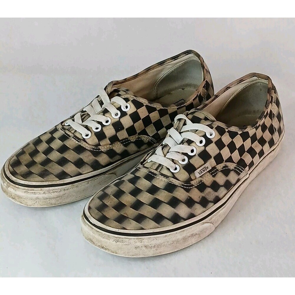 VANS Authentic Blur Check Skate Shoe Mens Size 11.5 Rate
